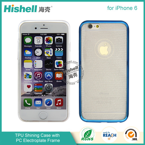 TPU Shining Case with PC Frame for iPhone 6