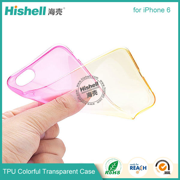 TPU Colorful Transparent Phone Case for iPhone 6