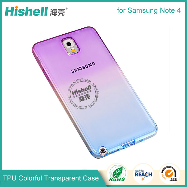 TPU Case with Gradient Color for Samsung Note 4