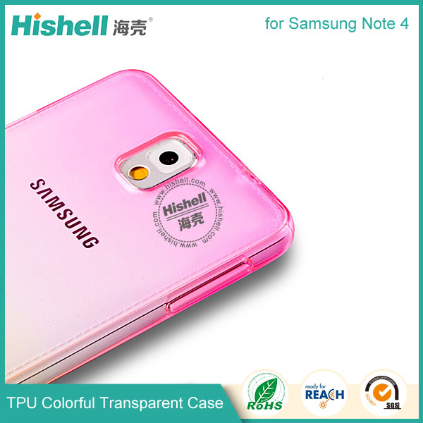TPU Case with Gradient Color for Samsung Note 4