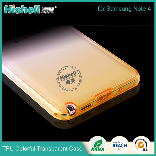TPU Case with Gradient Color for Samsung Note 4