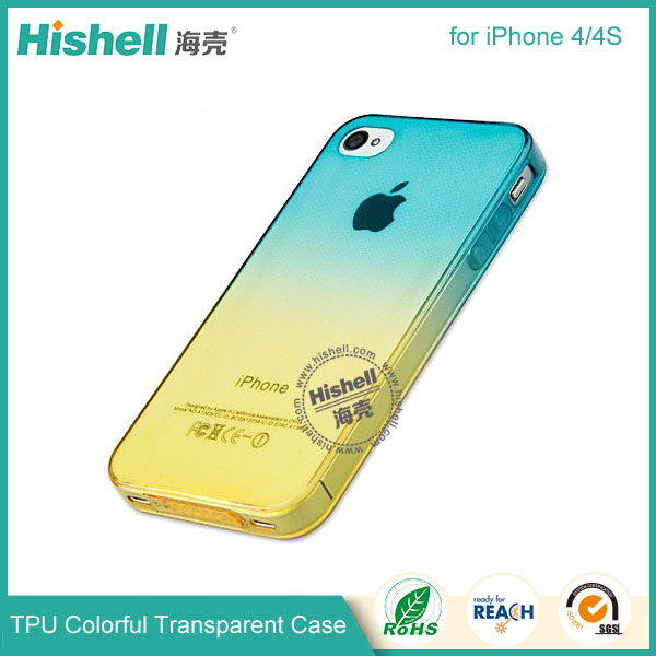 TPU Case with Gradient Color for iPhone 4S