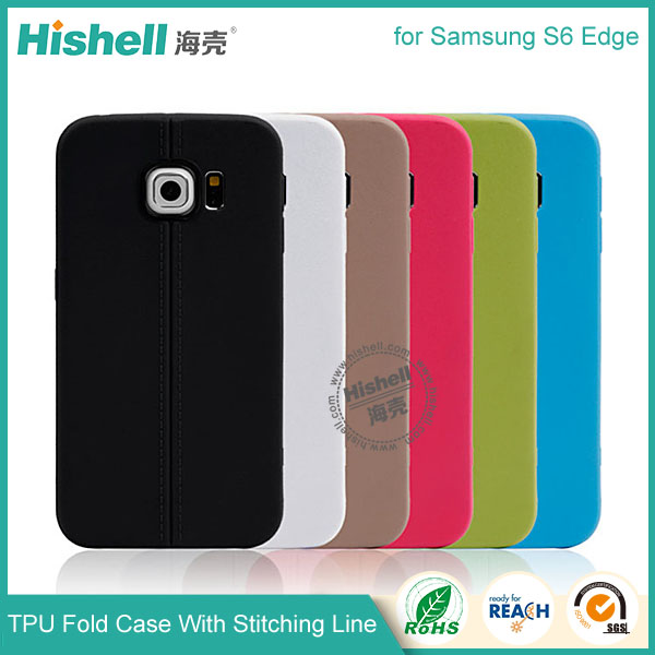 TPU Case with Double Line for Samsung S6 Edge