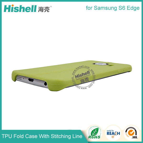 TPU Case with Double Line for Samsung S6 Edge