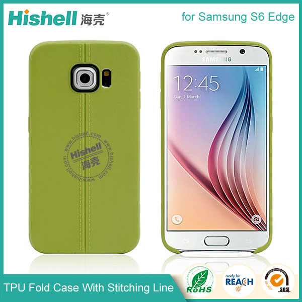 TPU Case with Double Line for Samsung S6 Edge