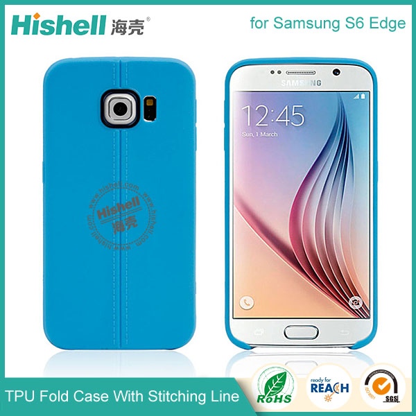 TPU Case with Double Line for Samsung S6 Edge