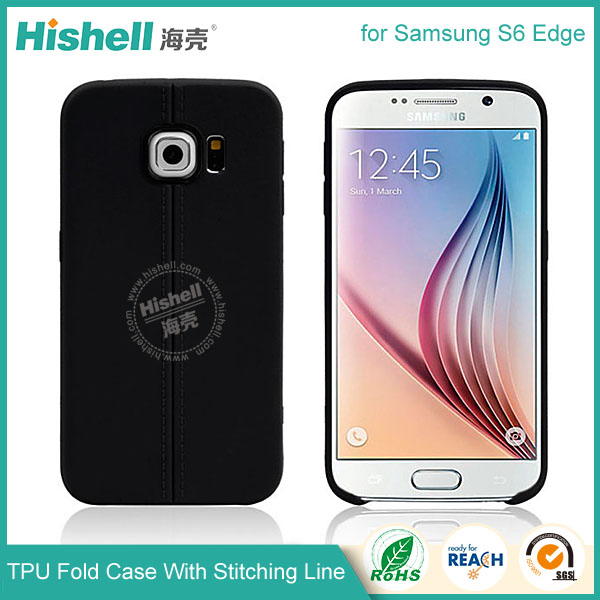 TPU Case with Double Line for Samsung S6 Edge