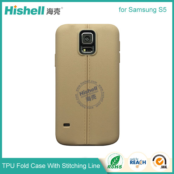 TPU Case with Double Line for Samsung S5