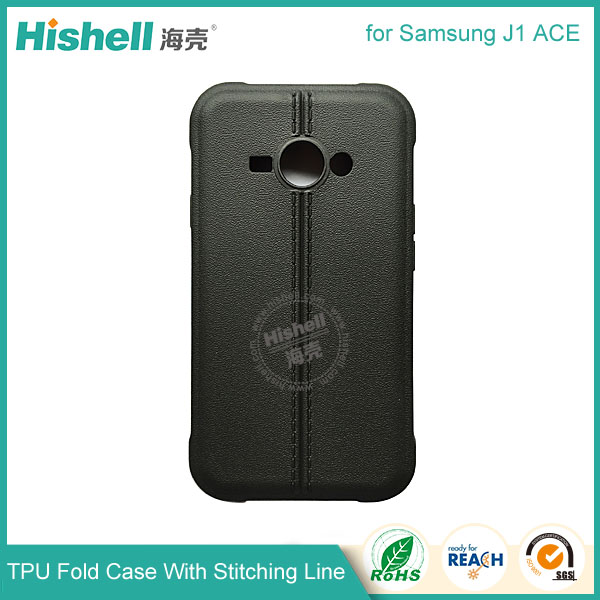 TPU Case with Double Line for Samsung J1 Ace