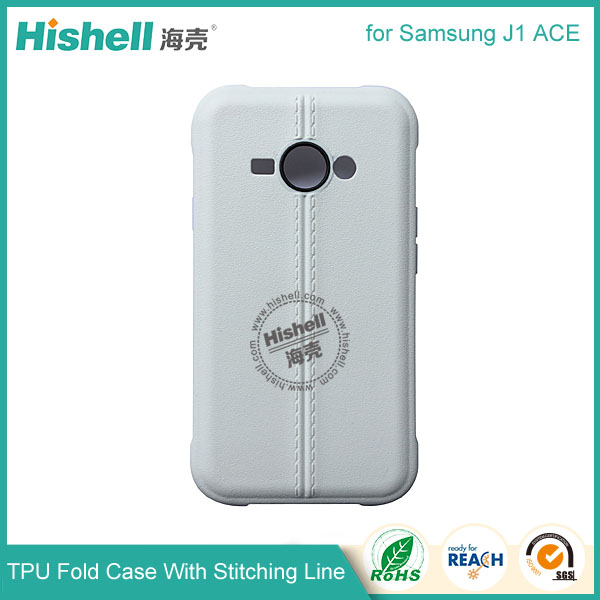TPU Case with Double Line for Samsung J1 Ace