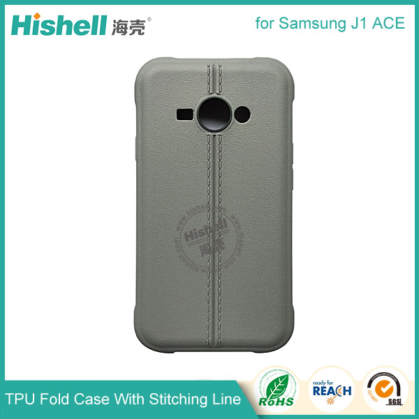 TPU Case with Double Line for Samsung J1 Ace