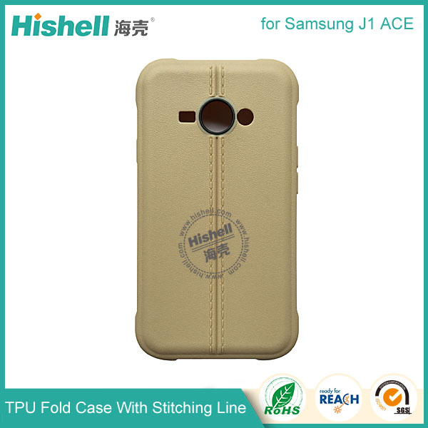 TPU Case with Double Line for Samsung J1 Ace