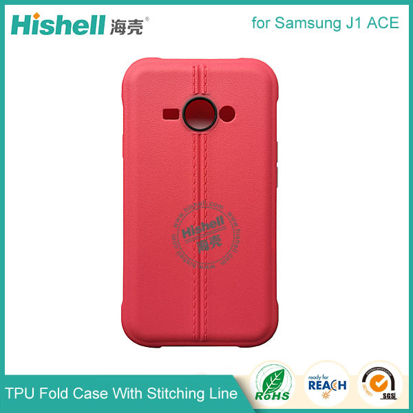TPU Case with Double Line for Samsung J1 Ace