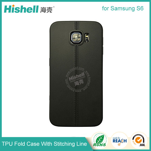 TPU Case with Double Line for Samsung S6