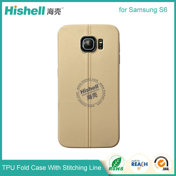 TPU Case with Double Line for Samsung S6