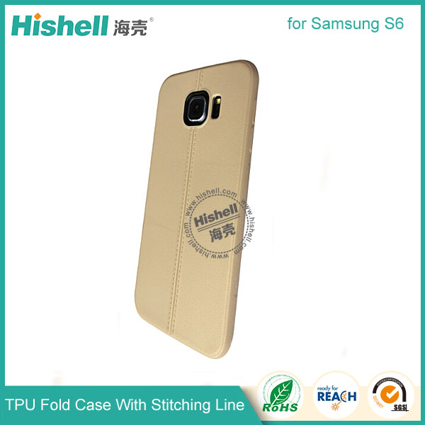 TPU Case with Double Line for Samsung S6