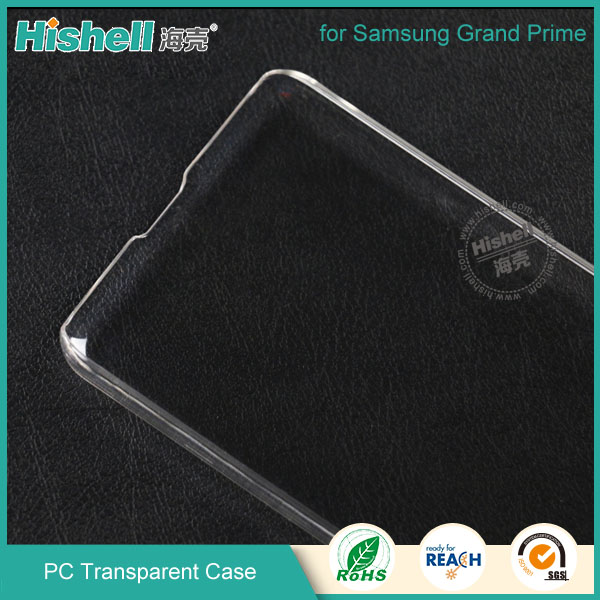 PC Hardness Anti-scratch Transparent Mobile Phone Case for Samsung Grand Prime