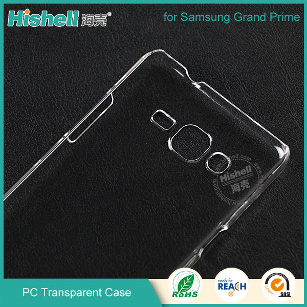 PC Hardness Anti-scratch Transparent Mobile Phone Case for Samsung Grand Prime