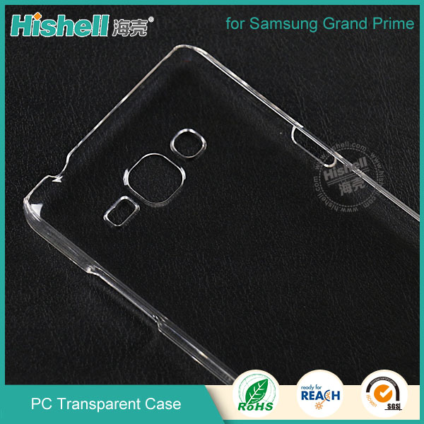 PC Hardness Anti-scratch Transparent Mobile Phone Case for Samsung Grand Prime