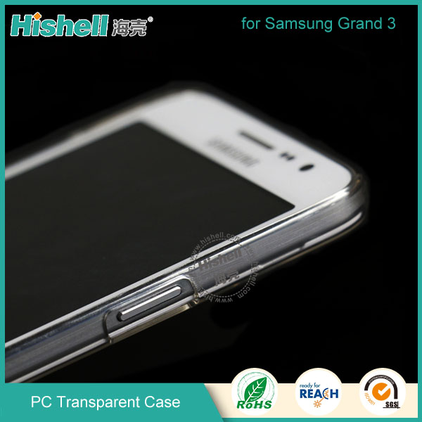 PC Hardness Anti-scratch Transparent Mobile Phone Case for Samsung Grand 3