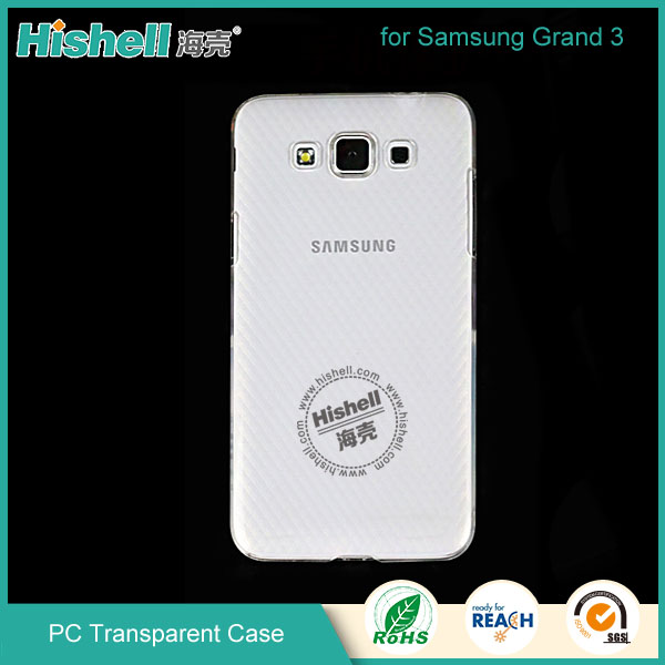 PC Hardness Anti-scratch Transparent Mobile Phone Case for Samsung Grand 3