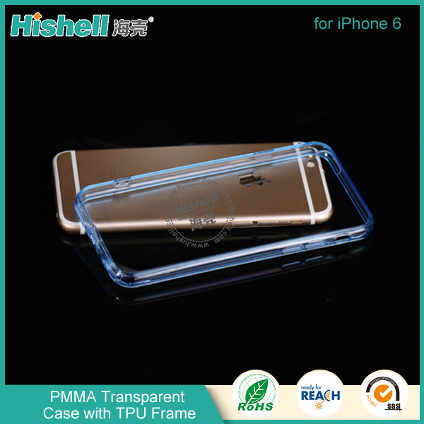 PMMA Transparent Case with TPU Frame for iPhone 6/6S