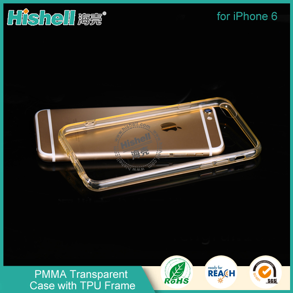 PMMA Transparent Case with TPU Frame for iPhone 6/6S