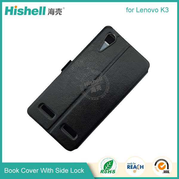 Wholesale Flip PU Leather Case With Side lock for Lenovo K3
