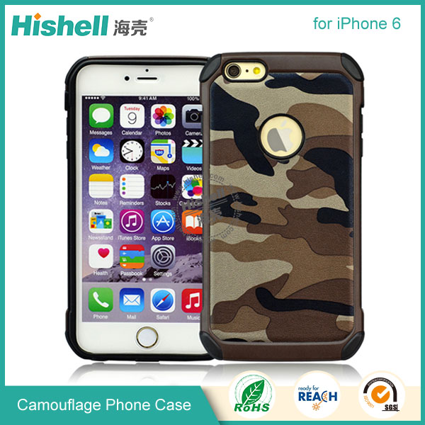 High Quality Camouflage Mobile Phone Case for iPhone 6