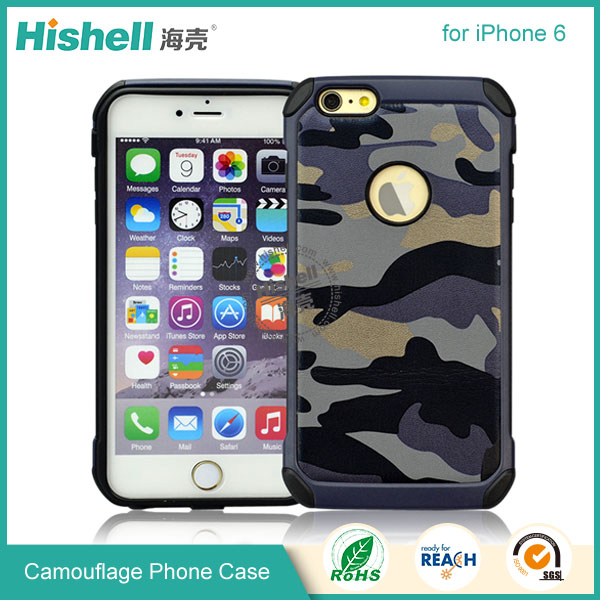 High Quality Camouflage Mobile Phone Case for iPhone 6