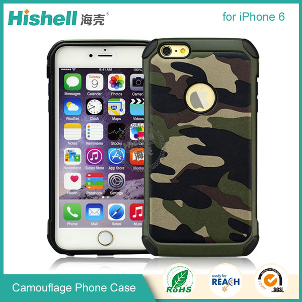 High Quality Camouflage Mobile Phone Case for iPhone 6