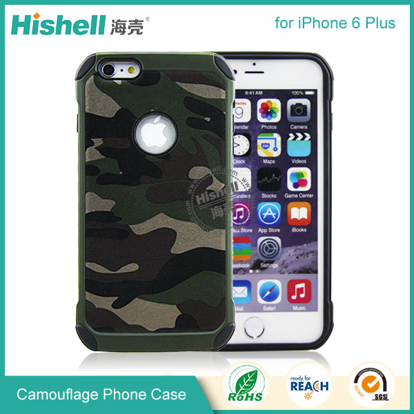 High Quality Camouflage Mobile Phone Case for iPhone 6 plus