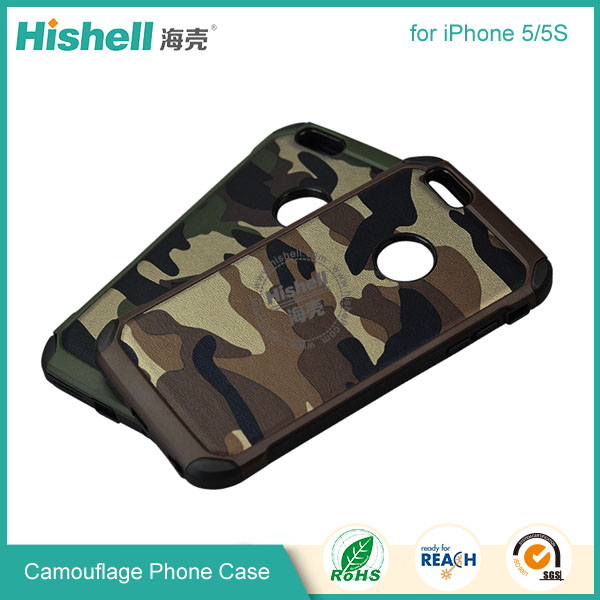 High Quality Camouflage Mobile Phone Case for iPhone 5/5S