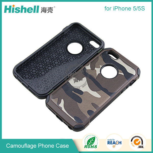 High Quality Camouflage Mobile Phone Case for iPhone 5/5S