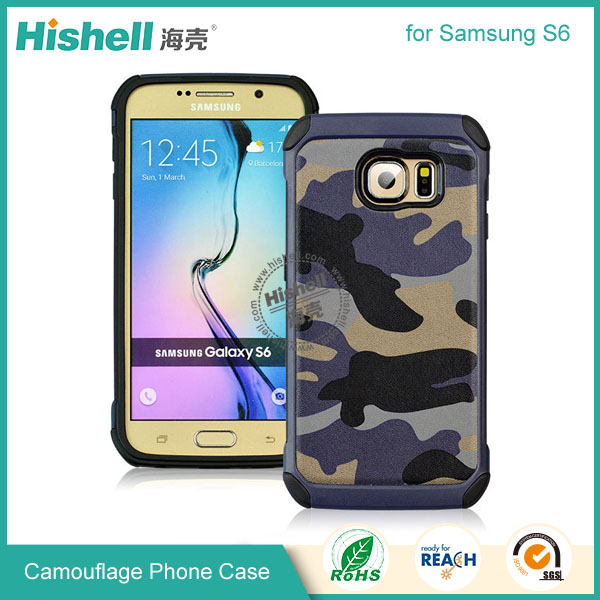 High Quality Camouflage Mobile Phone Case for Samsung S6