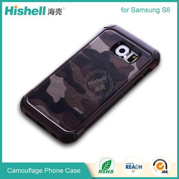 High Quality Camouflage Mobile Phone Case for Samsung S6