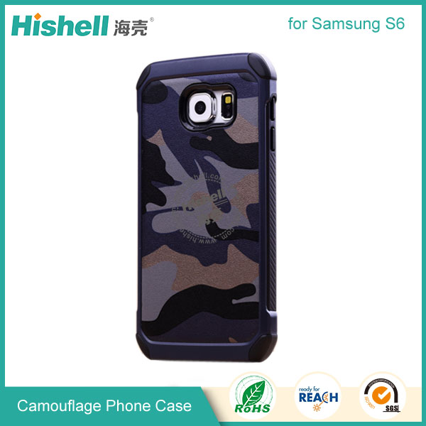 High Quality Camouflage Mobile Phone Case for Samsung S6