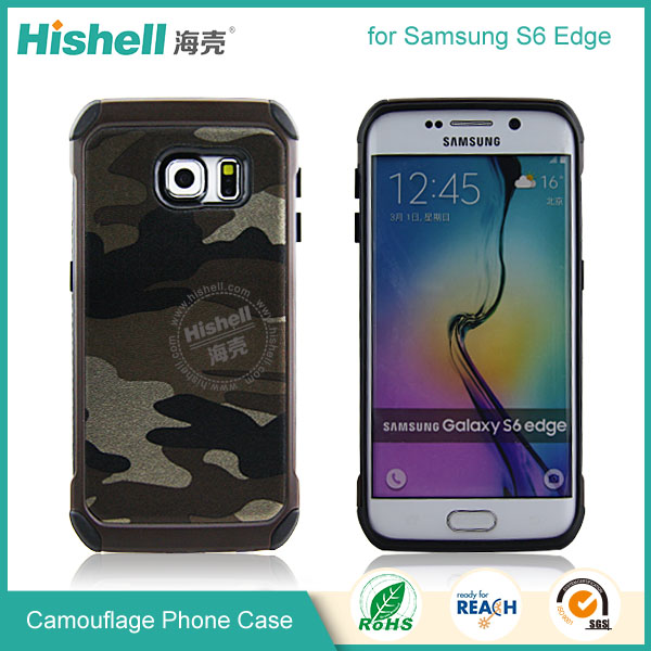 High Quality Camouflage Mobile Phone Case for Samsung S6 Edge