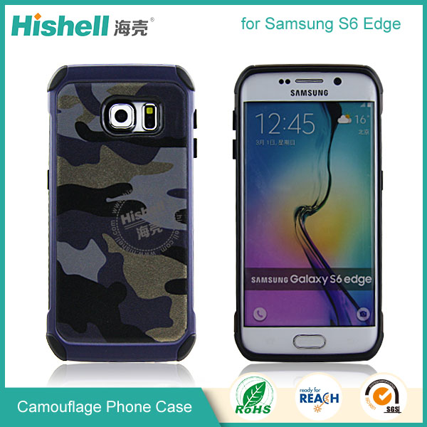 High Quality Camouflage Mobile Phone Case for Samsung S6 Edge