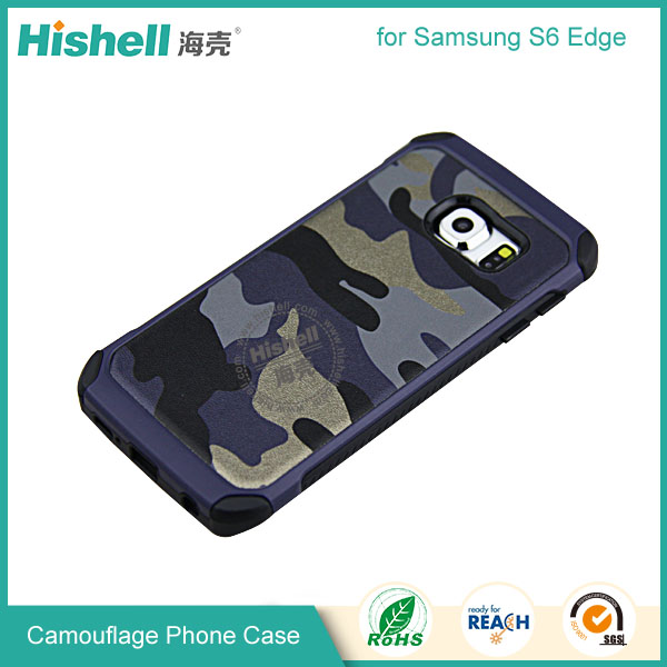 High Quality Camouflage Mobile Phone Case for Samsung S6 Edge