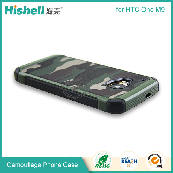 High Quality Camouflage Mobile Phone Case for HTC One M9