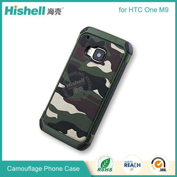 High Quality Camouflage Mobile Phone Case for HTC One M9