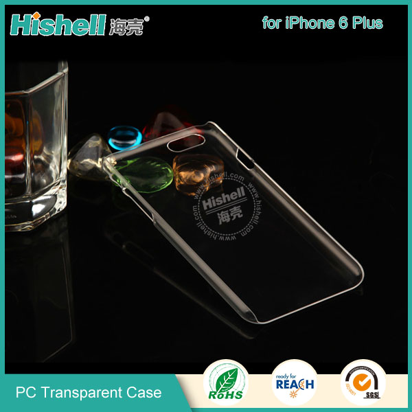 PC Hardness Anti-scratch Transparent Mobile Phone Case for iPhone 6 plus