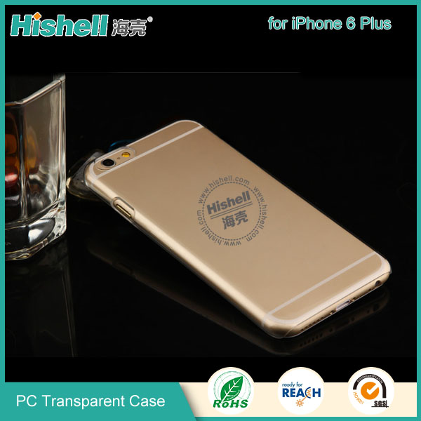 PC Hardness Anti-scratch Transparent Mobile Phone Case for iPhone 6 plus