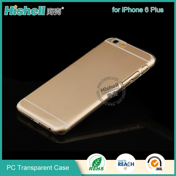 PC Hardness Anti-scratch Transparent Mobile Phone Case for iPhone 6 plus