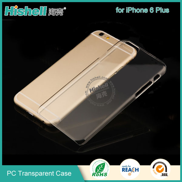 PC Hardness Anti-scratch Transparent Mobile Phone Case for iPhone 6 plus