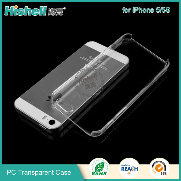 PC Hardness Anti-scratch Transparent Mobile Phone Case for iPhone 5