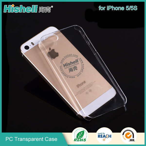 PC Hardness Anti-scratch Transparent Mobile Phone Case for iPhone 5