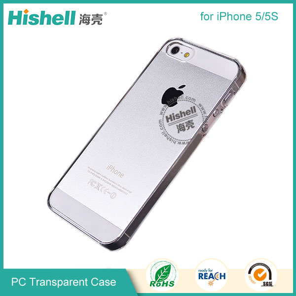 PC Hardness Anti-scratch Transparent Mobile Phone Case for iPhone 5