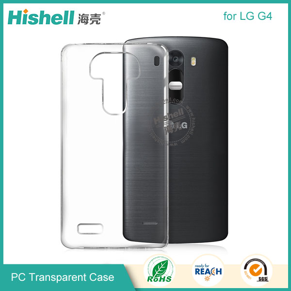 PC Hardness Anti-scratch Transparent Mobile Phone Case for LG G4